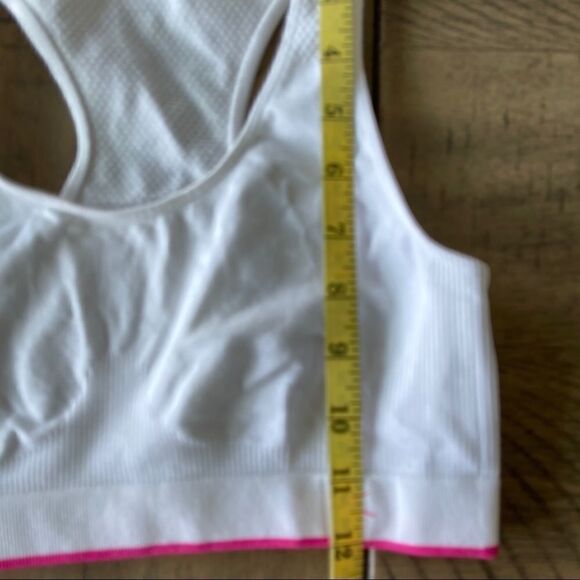 Danskin Now White Sports Bra, Size large - Picture 2 of 8